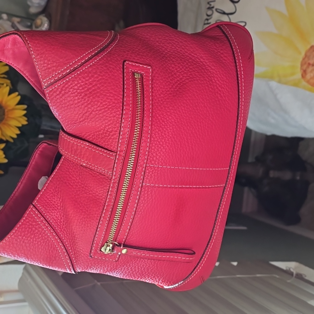 Coach Hamptons Barbie Pink Pebbled Leather Shoulder Bag Is 20yrs Old In EUC - Picture 3 of 17